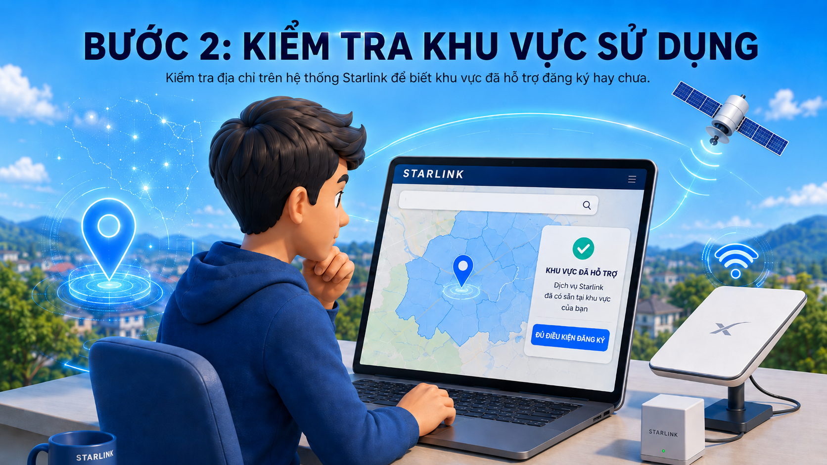 đăng ký dịch vụ WiFi Starlink tại Việt Nam