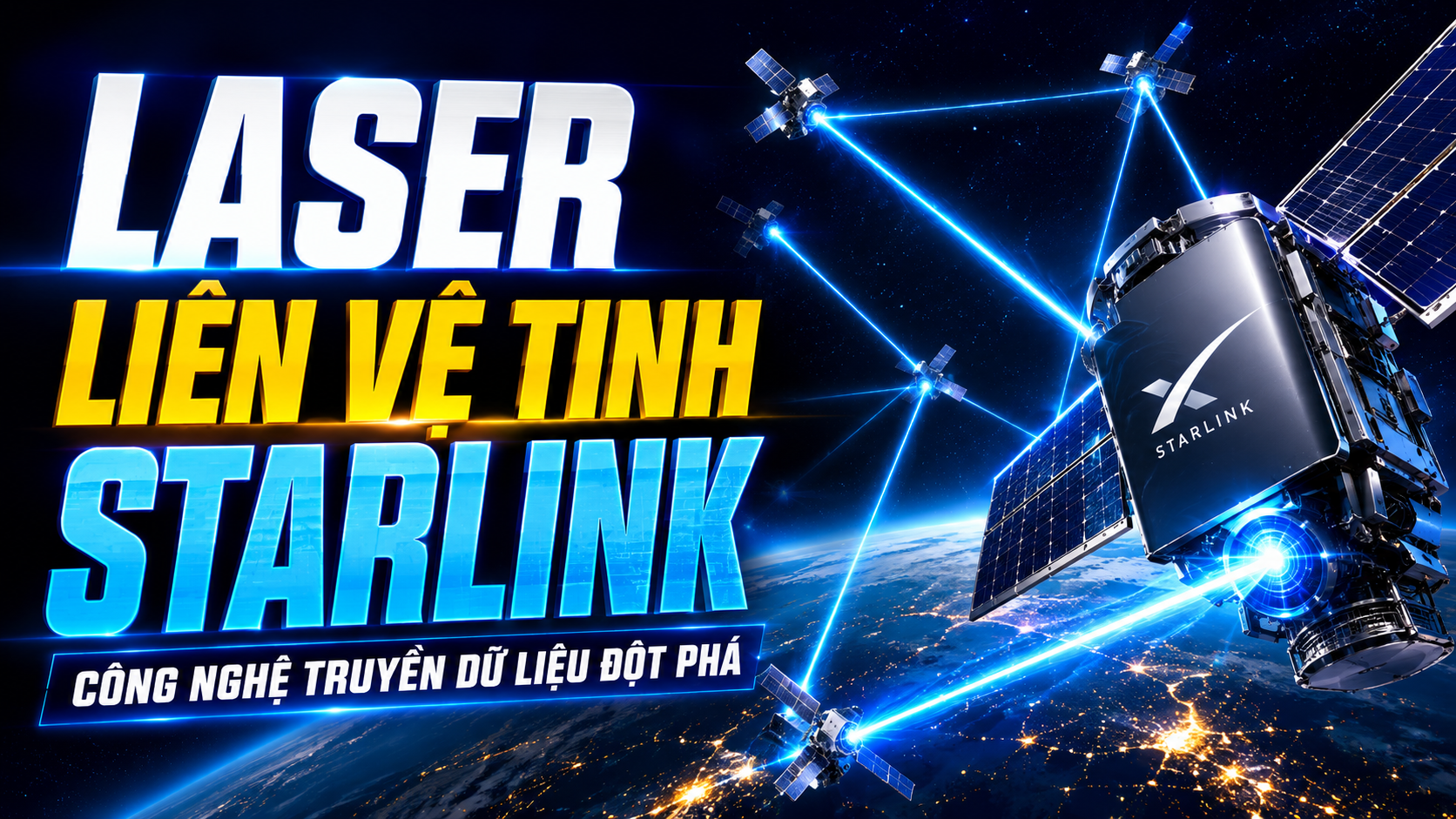 laser liên vệ tinh Starlink