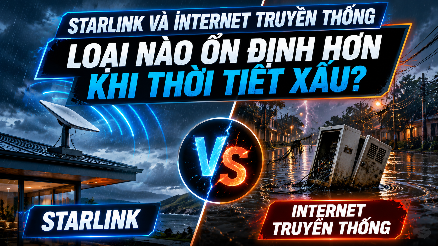 Starlink Và Internet Truyền Thống: Loại Nào Ổn Định Hơn Khi Thời Tiết Xấu?