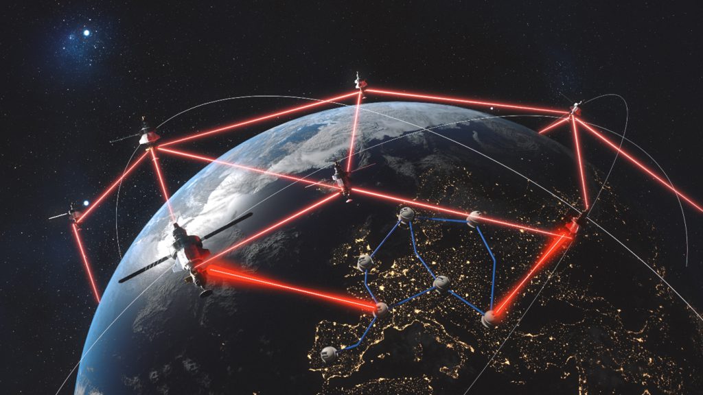 laser liên vệ tinh Starlink
