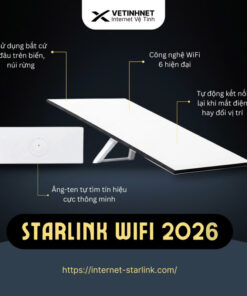 Bộ Starlink Tiêu Chuẩn: Giải pháp Internet vệ tinh tốc độ cao