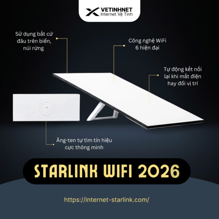 Bộ Starlink Tiêu Chuẩn: Giải pháp Internet vệ tinh tốc độ cao