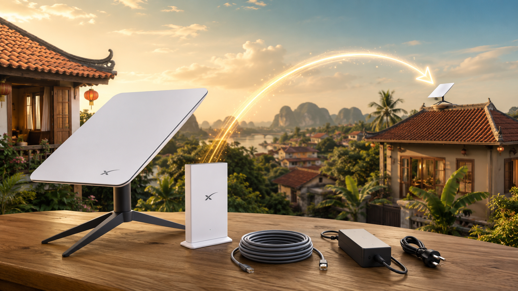  WiFi vệ tinh Starlink có thể di chuyển